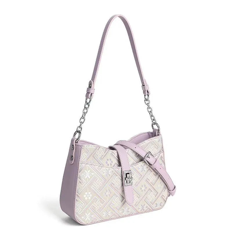 designer Shoulder Bags free shipping 2025 New Ethnic Style Single Shoulder Underarm Bag Light Luxury Versatile Single Shoulder Crossbody Bag for Women