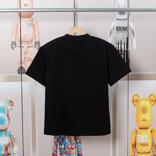 mens plus tees polos round neck embroidered and printed polar style summer wear with street pure cotton