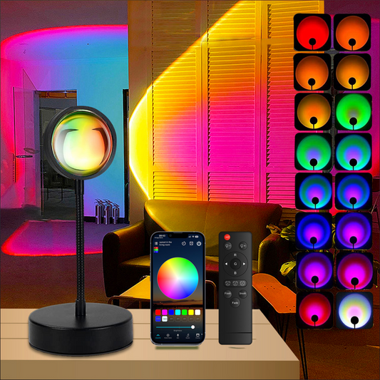 APP& Remote Control Sunset Lamp Projector Led Lights For Room Bedroom