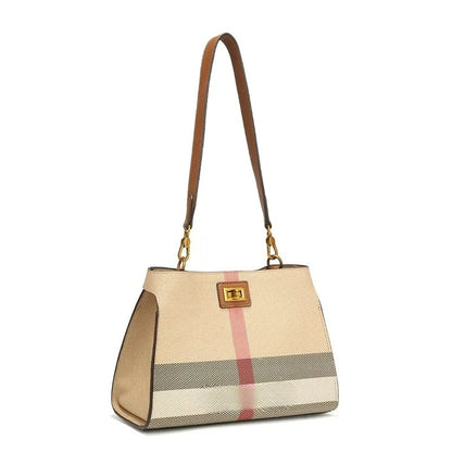 designer Shoulder Bags New plaid handbag simple and versatile womens bag large capacity fashionable casual diagonal cross bag