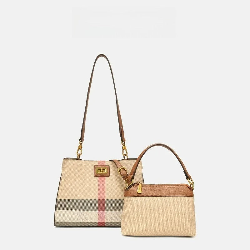 designer Shoulder Bags New plaid handbag simple and versatile womens bag large capacity fashionable casual diagonal cross bag