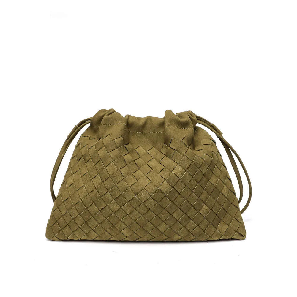 Autumn Winter New High-end Matte Suede Hand-woven Single Shoulder Underarm Cloud Fashion Handheld Lucky Bag