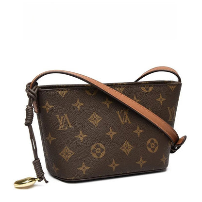 2025 new high-quality classic printed flap simple large capacity fashionable cross body bag for women yellow brown