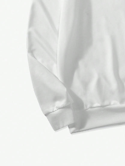 2pcs Men Hoodie Sweatshirt And Knit Pants Set, Casual Sports Outfit, Fall Clothes