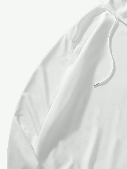 2pcs Men Hoodie Sweatshirt And Knit Pants Set, Casual Sports Outfit, Fall Clothes