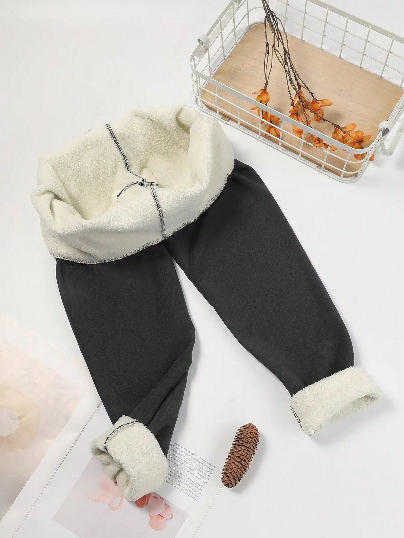 Women's Plus Fleece Thick Sports Pants, Winter Wool Running