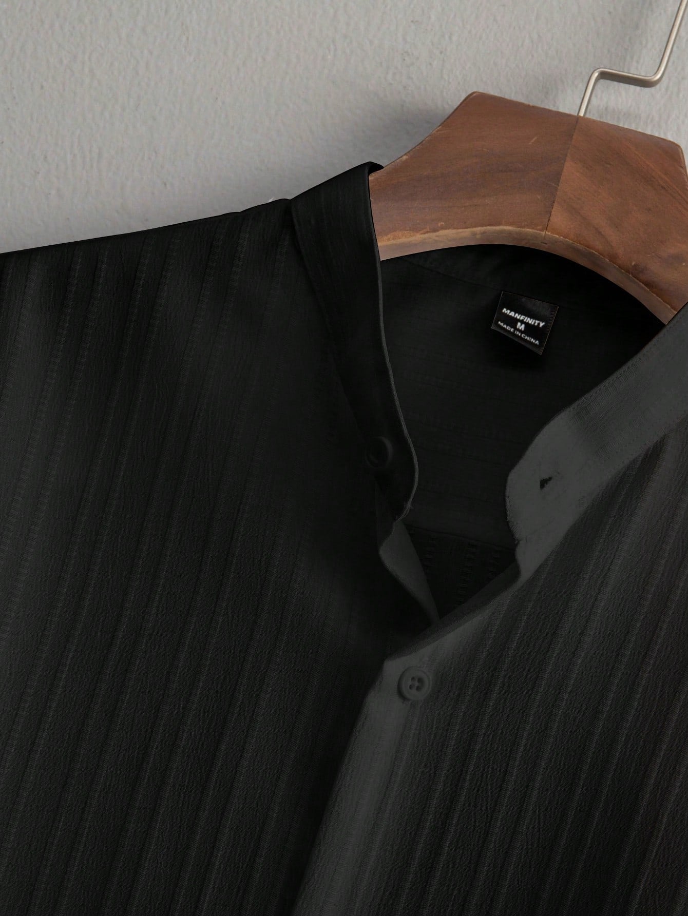 Men's Summer Solid Color Short Sleeve Single-Breasted Shirt And Pants Casual Suit,Men's Versatile Set, Heavyweight Casual Commuting Chinese Style Stand Up Collar Imitation Hemp Bamboo Knot Short Sleeved Shirt And Casual Elastic Loose Draws