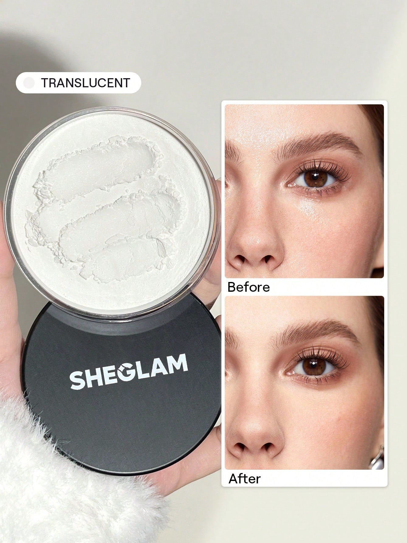 Baked Glow Setting Powder-Light Brown Oil Control Loose Setting Powder Translucent Pore-Less Flawless Smooths Fine Lines Glowy Powder Brand Beauty Makeup Face Paint Cosmetic For Women Girls Perfect For Fall Winter Ideal For Y2K Fancy Fashion Suita