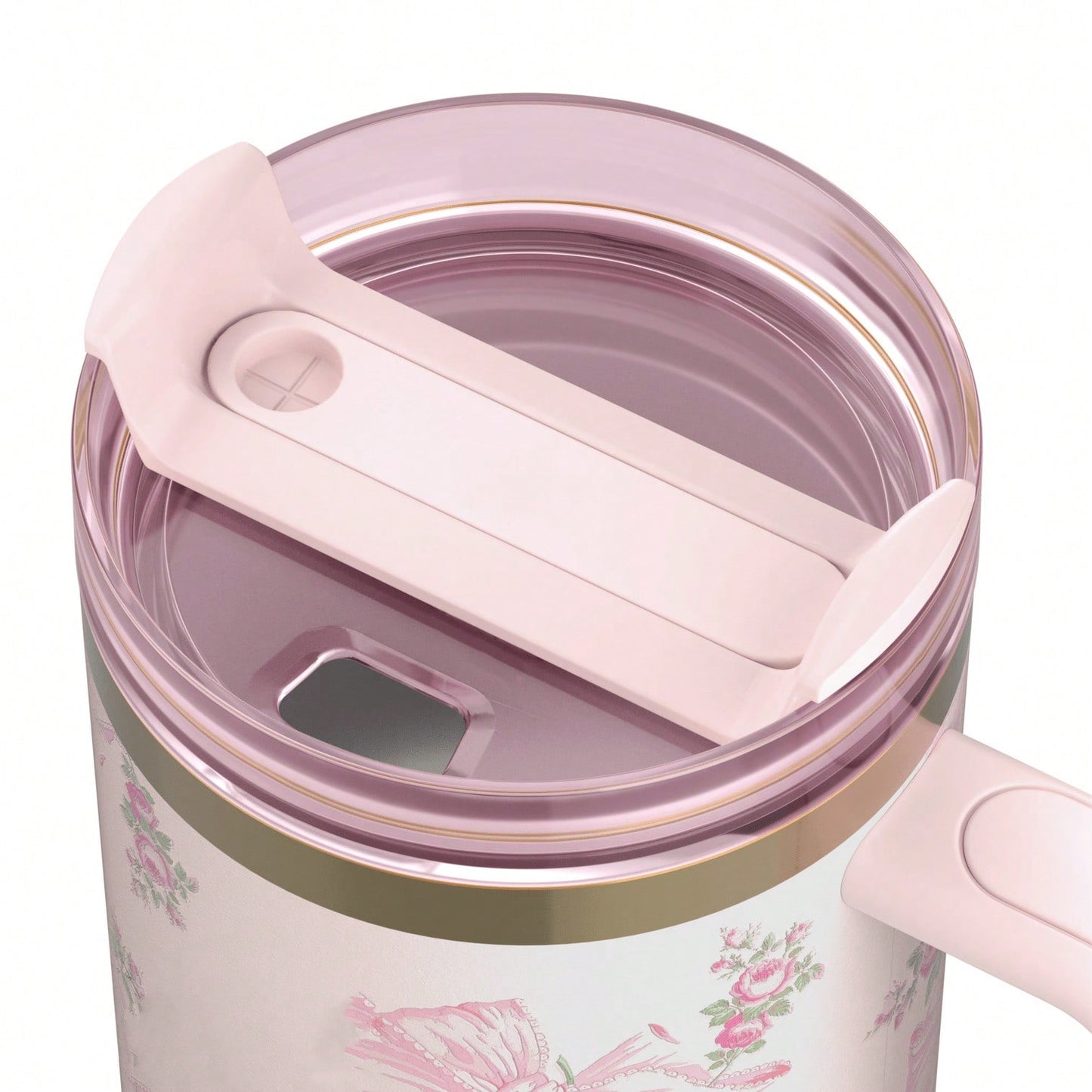 40oz Insulated Tumbler With  Lid And Straws Stainless Steel Coffee Tumbler With Handle Vacuum Leak Proof Coffee Cup