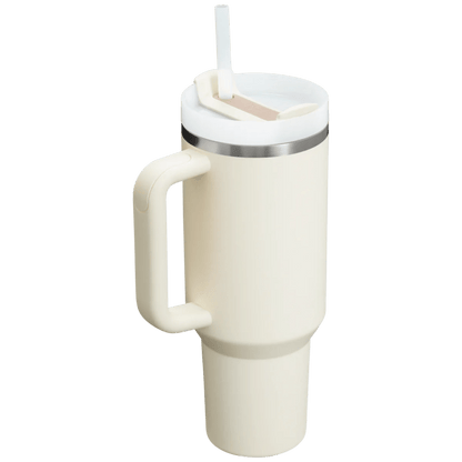40 Oz H2.0 Tumbler With Handle, Double Walled Vacuum Insulated Stainless Steel Water Bottle Premium Summer Drinkware Portable  Travel Mug Iced Coffee Cup For Outdoor
