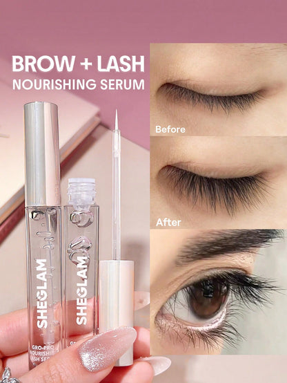 Gro-Pro Nourishing Lash Serum Clear Brow Serum Easy-To-Apply Strengthen Sparse And Fragile Lash Eyebrow And Lash Treatment Brand Beauty Makeup Face Paint Cosmetic For Women Girls Perfect For Fall Winter Ideal For Y2K Fancy Fashion Suitable For Bir