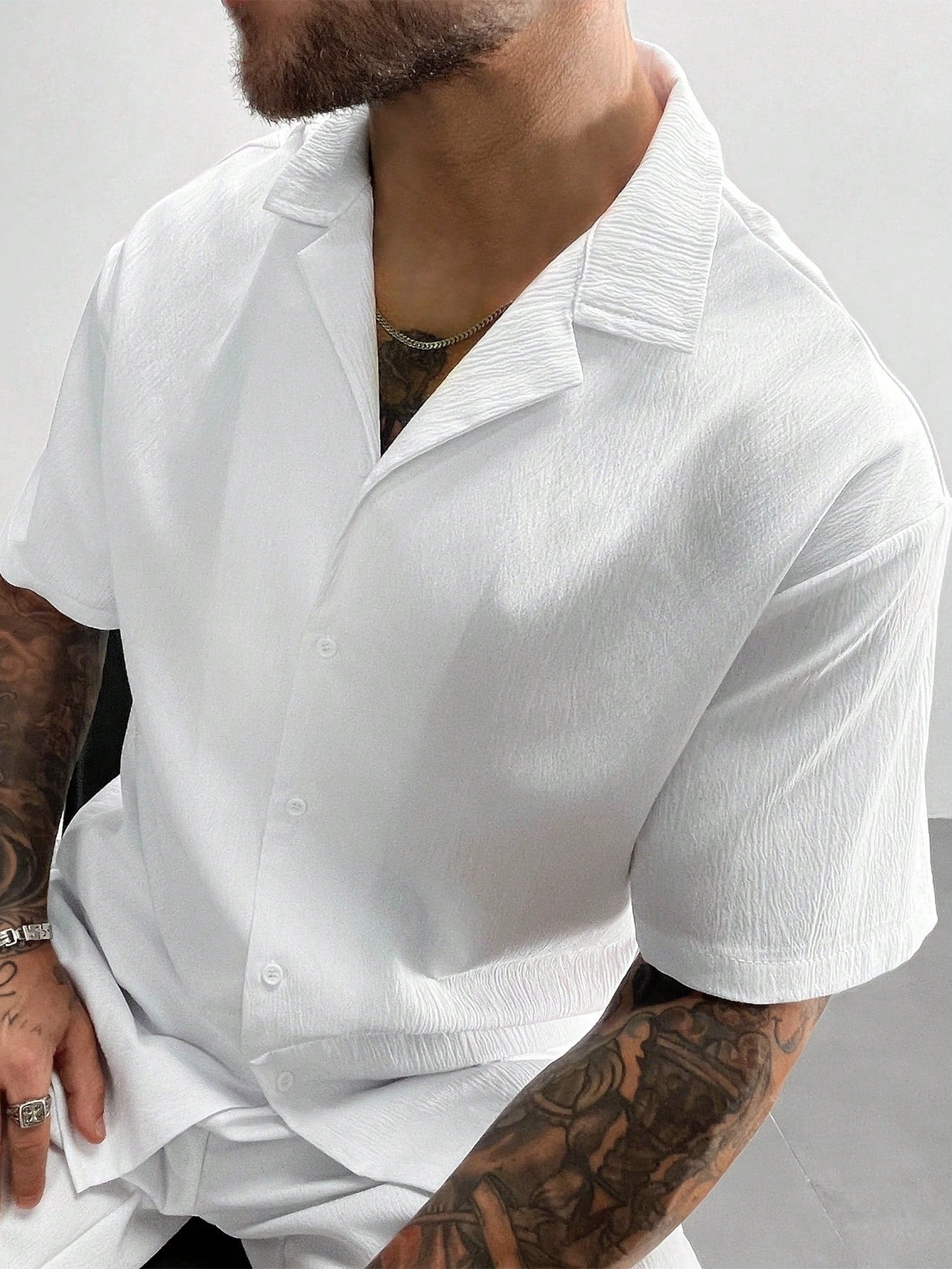 Men's 2-Piece Summer Outfit, Lightweight Breathable Cuban Linen Shirt & Drawstring Shorts Set, Old Money Style Casual Beach Wedding Party Vacation Travel Outfits, Father's Day Gifts For Husband Dad Boyfriend, Cozy Outfits