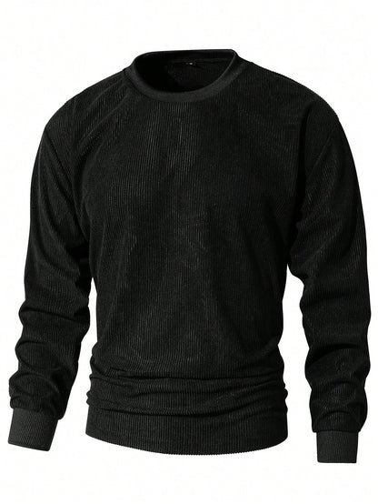 Men's Casual Old Money Corduroy Sweatshirt , Fall Winter