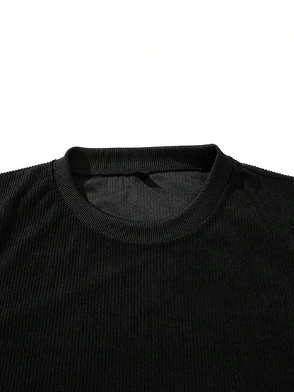 Men's Casual Old Money Corduroy Sweatshirt , Fall Winter