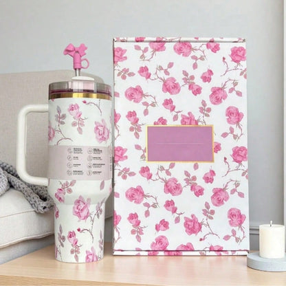 STANLEY40 Oz Tumbler With Handle And Straw Lid, Water Bottle Stainless Steel Insulated Cup For Hot Cold Beverages,H2.0 Large Capacity 304 Stainless Steel Large Capacity 40oz Straw Cup Sports