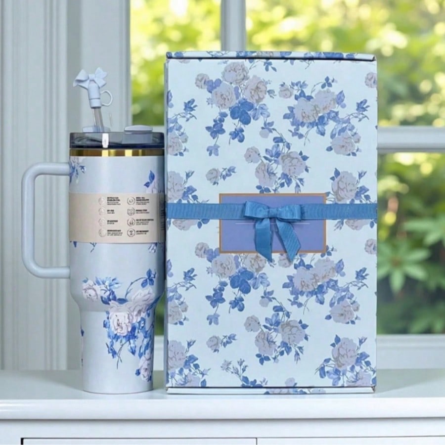 STANLEY40 Oz Tumbler With Handle And Straw Lid, Water Bottle Stainless Steel Insulated Cup For Hot Cold Beverages,H2.0 Large Capacity 304 Stainless Steel Large Capacity 40oz Straw Cup Sports