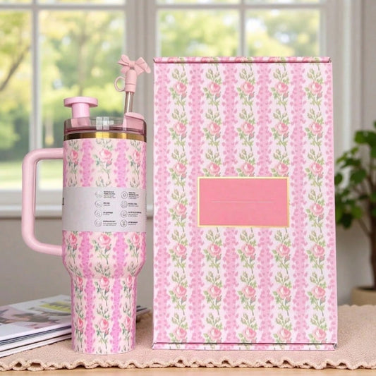 STANLEY40 Oz Tumbler With Handle And Straw Lid, Water Bottle Stainless Steel Insulated Cup For Hot Cold Beverages,H2.0 Large Capacity 304 Stainless Steel Large Capacity 40oz Straw Cup Sports