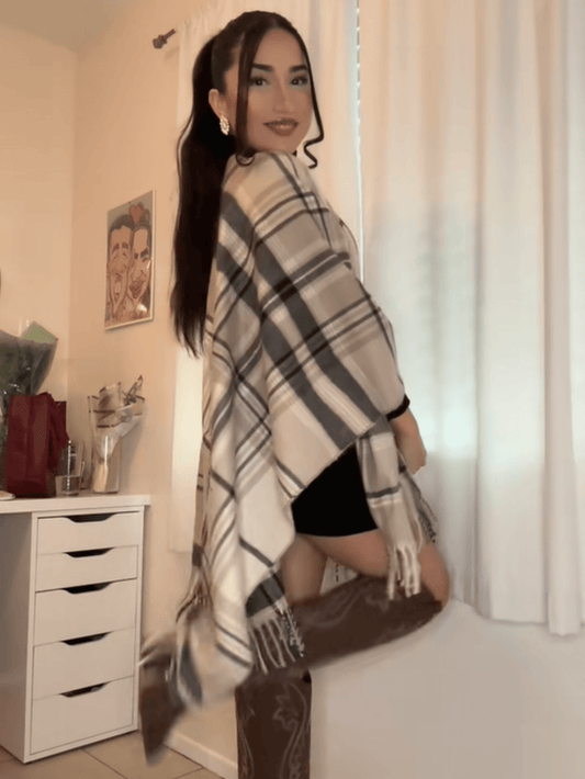 1pc Autumn And Winter Plaid Fringe Trim Shawl For For Outdoor And Traveling For Women Girls Gifts Accessories Women For Dress