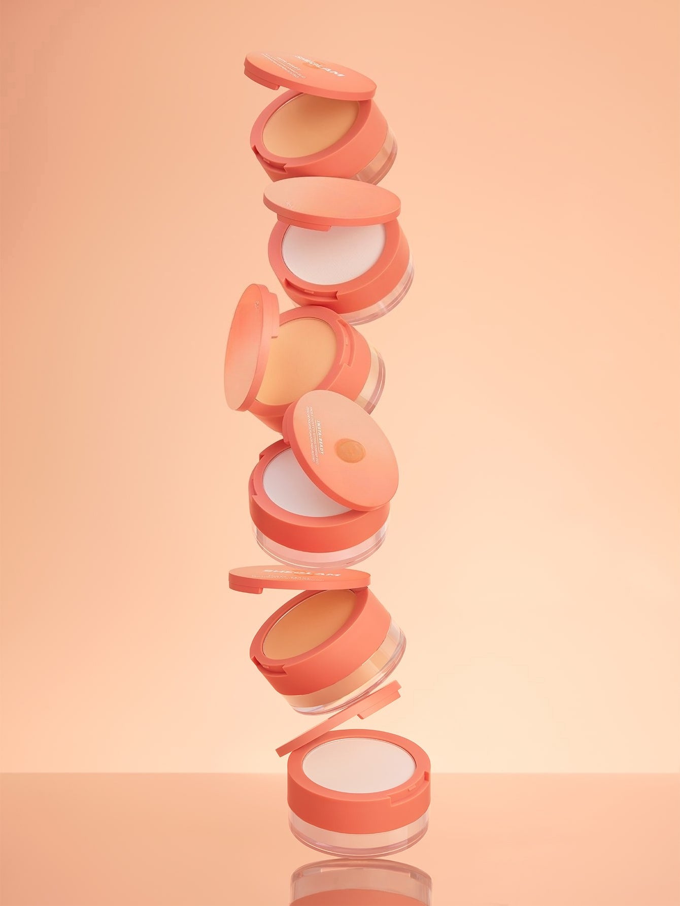 Insta-Ready Face & Under Eye Setting Powder Duo-Bubblegum 2 In 1 Pink Brightening Oil Control Loose Setting Powder  Matte Pore-Less Waterproof Long Lasting Pressed Powder Pink Powder Brand Beauty Makeup Face Paint Cosmetic For Women Girls Perfect