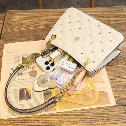 designer bag light luxury soft suede casual flap bag high-quality vintage large capacity tote bag for woman