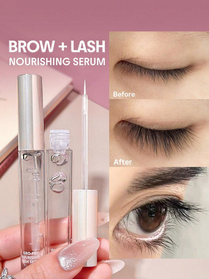 Gro-Pro Nourishing Lash Serum Clear Brow Serum Easy-To-Apply Strengthen Sparse And Fragile Lash Eyebrow And Lash Treatment Brand Beauty Makeup Face Paint Cosmetic For Women Girls Perfect For Fall Winter Ideal For Y2K Fancy Fashion Suitable For Bir