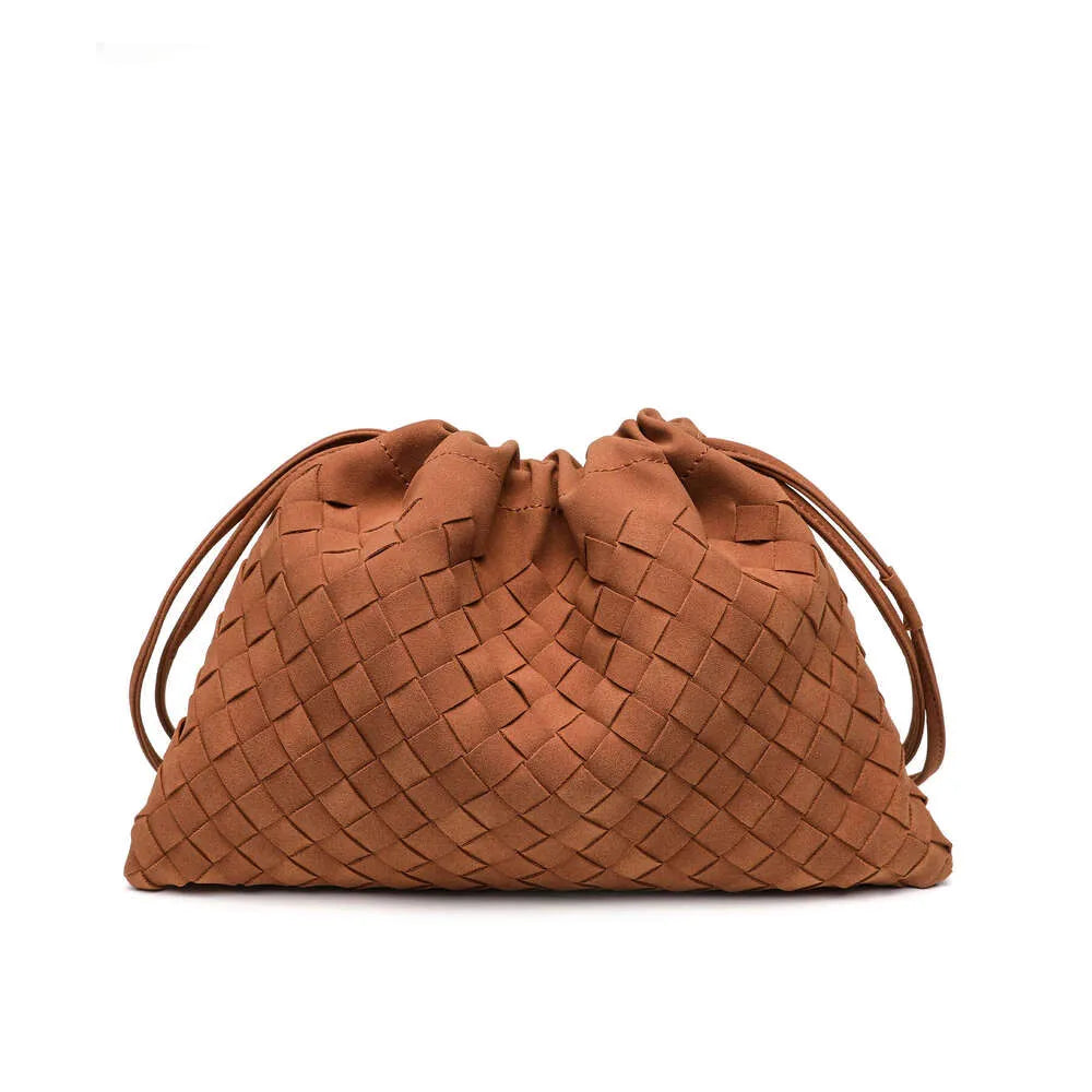 Autumn Winter New High-end Matte Suede Hand-woven Single Shoulder Underarm Cloud Fashion Handheld Lucky Bag