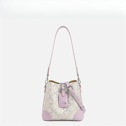 Designer Shoulder Bags free shipping Bucket bag new fashionable and versatile crossbody bag hand-held shoulder bag for women pink white