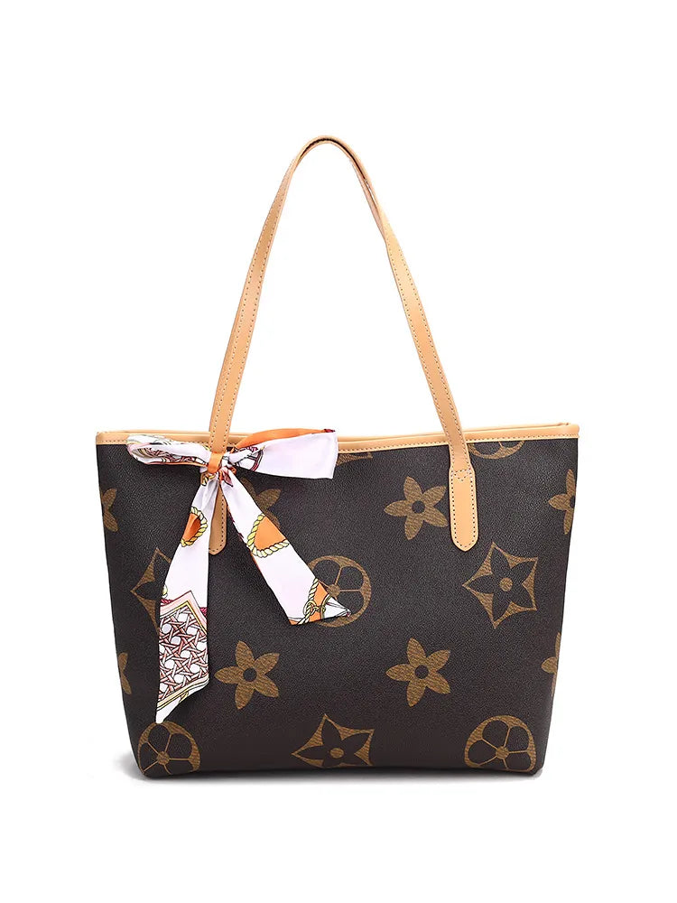2025 New Fashionable Trendy Handbag Large Capacity Commuter Classic Printed Tote Bag Comes with Bag Hanger For Woman