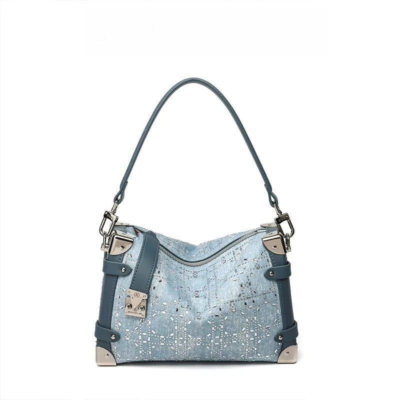 designer bag Light luxury high quality New vintage printed shoulder armpit bag women's commuting leisure versatile handbag