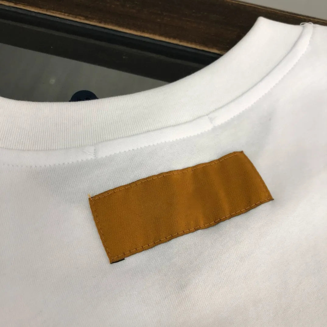 Men's Plus Tees & Polos Round neck embroidered and printed polar style summer wear with street pure cotton t-shirts