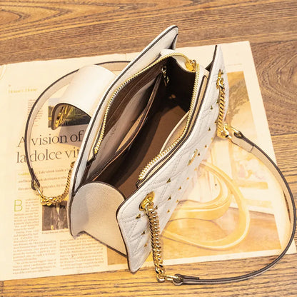 designer bag light luxury soft suede casual flap bag high-quality vintage large capacity tote bag for woman