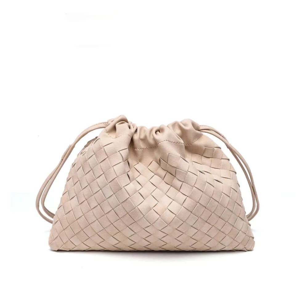 Autumn Winter New High-end Matte Suede Hand-woven Single Shoulder Underarm Cloud Fashion Handheld Lucky Bag