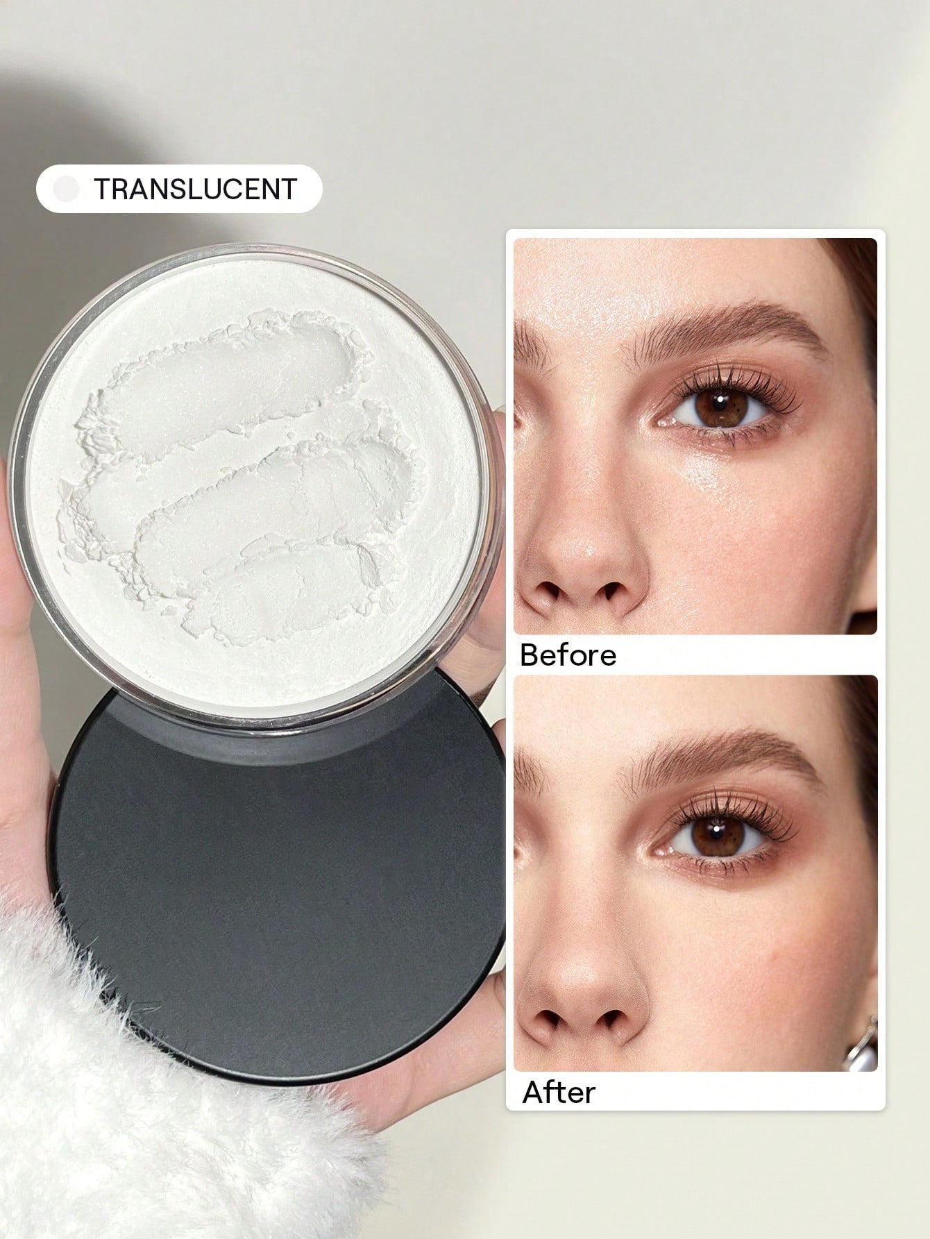 Baked Glow Setting Powder-Light Brown Oil Control Loose Setting Powder Translucent Pore-Less Flawless Smooths Fine Lines Glowy Powder Brand Beauty Makeup Face Paint Cosmetic For Women Girls Perfect For Fall Winter Ideal For Y2K Fancy Fashion Suita