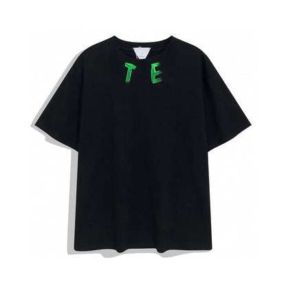 Men's Plus Tees & Polos Round neck embroidered and printed polar style summer wear with street pure cotton 1a1d