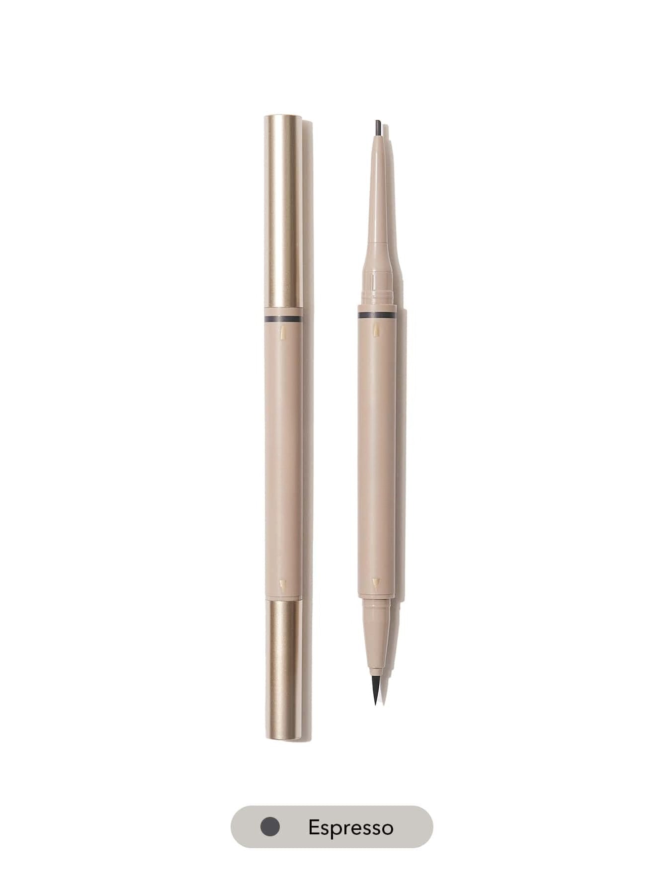 Brows On Demand 2-In-1 Brow Pencil-Taupe Waterproof Liquid Eyebrow Pen Sweat-Proof Anti-Oil Natural Brow Filling Outlining Eyebrow Cream Gel Makeup Brand Beauty Makeup Face Paint Cosmetic For Women Girls Perfect For Fall Winter Ideal For Y2K Fancy