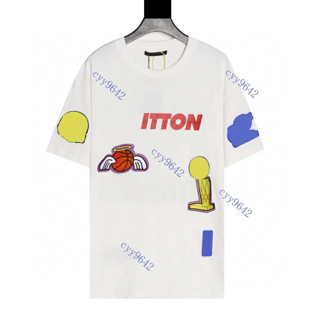 Men's Plus Tees & Polos Round T-shirt plus size neck embroidered and printed polar style summer wear with street pure cotton