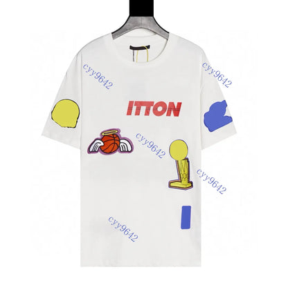 Men's Plus Tees & Polos Round T-shirt plus size neck embroidered and printed polar style summer wear with street pure cotton