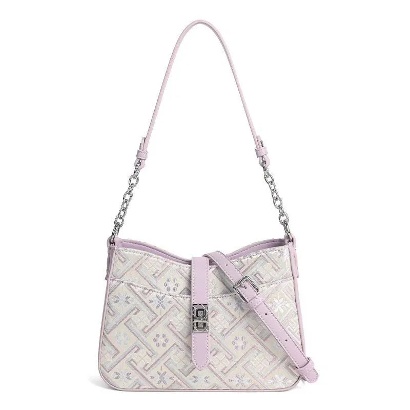 designer Shoulder Bags free shipping 2025 New Ethnic Style Single Shoulder Underarm Bag Light Luxury Versatile Single Shoulder Crossbody Bag for Women