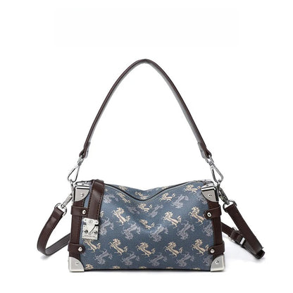 designer bag Light luxury high quality New vintage printed shoulder armpit bag women's commuting leisure versatile handbag