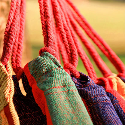 Outdoor Multi-Functional Hammock - Colorful Anti-Flip Design, Garden Leisure Hammock, Equipped with Tree-Friendly Straps and a P