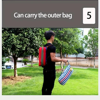 Outdoor Multi-Functional Hammock - Colorful Anti-Flip Design, Garden Leisure Hammock, Equipped with Tree-Friendly Straps and a P