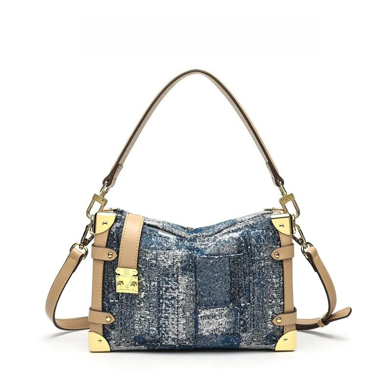 designer bag Light luxury high quality New vintage printed shoulder armpit bag women's commuting leisure versatile handbag