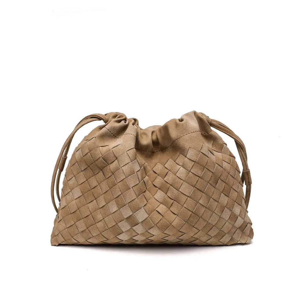 Autumn Winter New High-end Matte Suede Hand-woven Single Shoulder Underarm Cloud Fashion Handheld Lucky Bag