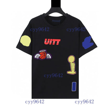 Men's Plus Tees & Polos Round T-shirt plus size neck embroidered and printed polar style summer wear with street pure cotton