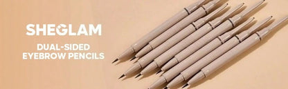 Brows On Demand 2-In-1 Brow Pencil-Taupe Waterproof Liquid Eyebrow Pen Sweat-Proof Anti-Oil Natural Brow Filling Outlining Eyebrow Cream Gel Makeup Brand Beauty Makeup Face Paint Cosmetic For Women Girls Perfect For Fall Winter Ideal For Y2K Fancy