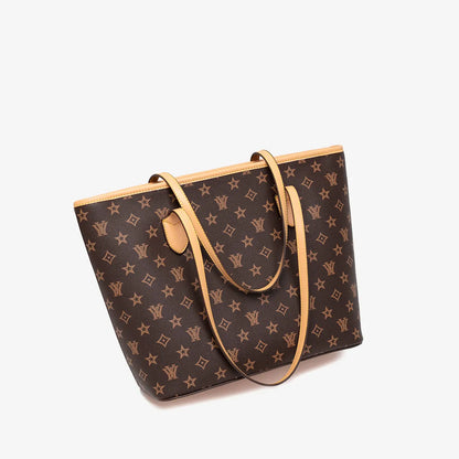 Free Shipping Light Luxury Retro Tote Bag Classic Printed Versatile Large Capacity Shoulder Bag
