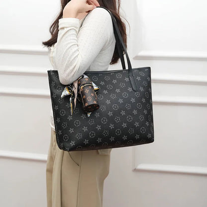 2025 New Fashionable Trendy Handbag Large Capacity Commuter Classic Printed Tote Bag Comes with Bag Hanger For Woman
