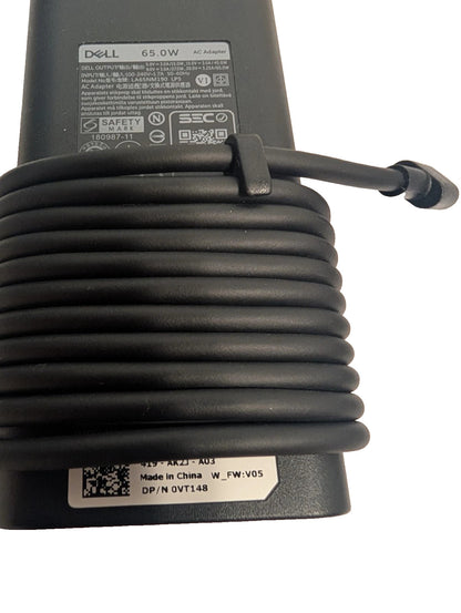 Dell 65W USB-C Laptop Charger,Latitude 5400 5410 5420 5430 5440 5450 Power AC Adapter with Power Cord Cable, Black, HA65NM190